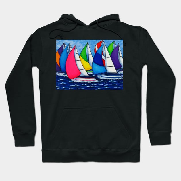 Colourful Regatta Hoodie by LisaLorenz